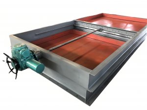 電動(dòng)雨水排口閘板閥，電動(dòng)污泥水溝閘板