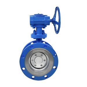 耐高溫硬密封法蘭蝶閥D343H-16C，DN100