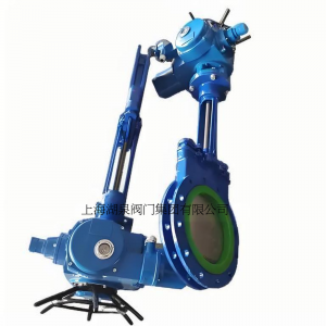 電動(dòng)刀閘閥PZ973-16 DN350，DN400排渣、處理顆